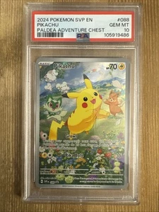 Pikachu SVP 088 - Full Art Promo Black Star Rare Holo - Pokemon TCG PSA 10 - Picture 1 of 2