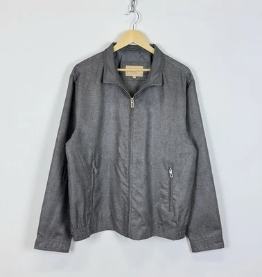 Marks & Spencer Full Zip Soft Jacket Men’s Size XL Gray Designer Casual Classic - Image 1 of 4