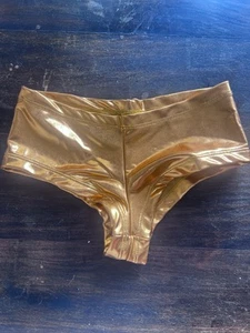 Women Metallic Booty Shorts Shiny Bottoms for Dancing - Picture 1 of 3