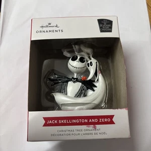 NEW Hallmark-Jack Skellington And Zero -Nightmare Before Christmas Ornament  - Picture 1 of 1