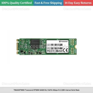 TS64GMTS800 Transcend MTS800 64GB MLC SATA 6Gbps M.2 2280 Internal Solid State - Picture 1 of 1
