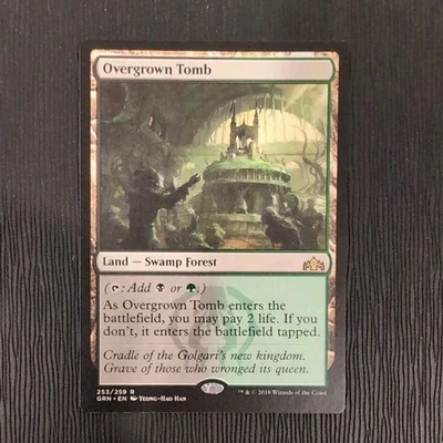 Overgrown Tomb LP Guilds of Ravnica GRN #253 English Regular MTG  - Image 1 of 2