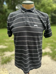 Le Tigre Vintage Polo Shirt 1980's USA Made Black and White Stripe Preppy - Picture 1 of 7