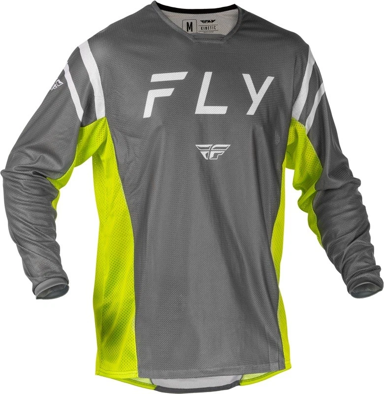 FLY RACING Kinetic Mesh Jersey - Grau/Gelb - Bild 1 von 1