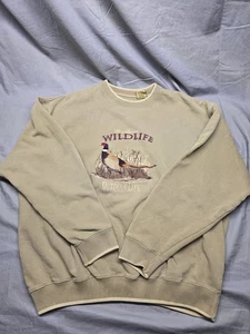 Vintage Outdoor Life Wildlife Crewneck Sweatshirt XL Fasan bestickt... - Bild 1 von 11