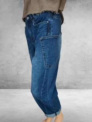 💋Esvivid mega coole Baggy Jeans O-Shape weites Bein übergroße Taschen Gr.38 - Bild 1 von 4