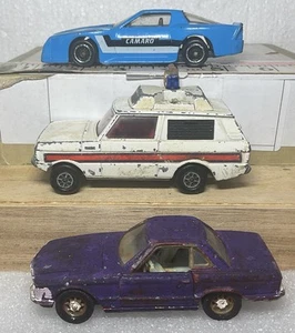 3 Corgi Cars Restore Repair Chevrolet Camara Range Rover Vigilant Mercedes 350SL - Picture 1 of 24