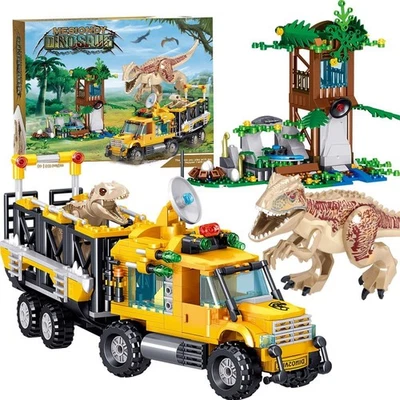 Dinosaur Truck Rex Adventure Building Block Set Ages 6+  - Compatible with Other - Image 1 of 4