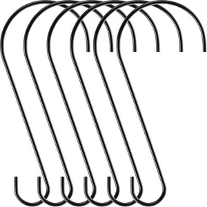 6Pack 12 Inch Extra Large S Hooks for Hanging Plants Bird Feeders On Tree Branch - Picture 1 of 7