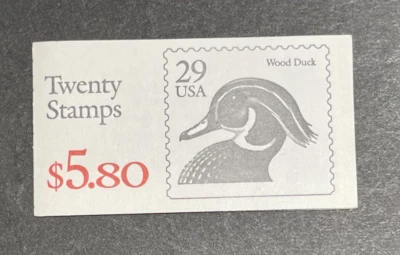 mystamps  US Booklet BK174, complete booklet, 1991, 20 each 29 cent stamps - Image 1 of 2