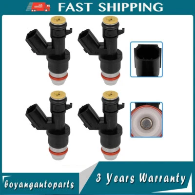 Juego de 4 inyectores de combustible para Honda Accord Civic CR-V 2008-2015 2,4 L 16450-R40-A01 Foto 1 de 4