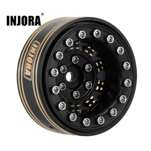 INJORA Beadlock Brass 1.3 Wheels for 1/24 1/18 TRX4M FCX24 SCX24 Ascent 18,4PCS - Picture 1 of 13