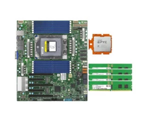 Supermicro H13SSL-NT Motherboard ATX With AMD EPYC 9654 CPU,4x 64GB 4800MHz DDR5 - Afbeelding 1 van 6
