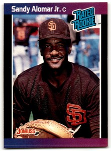 1989 DONRUSS SANDY ALOMAR JR. RC SAN DIEGO PADRES #28