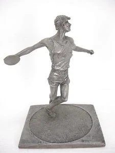 VINTAGE MARCEL JOVINE 1983 BARRETT COLEA 84 LA OLYMPIC DISCUS THROWER STATUE - Picture 1 of 12