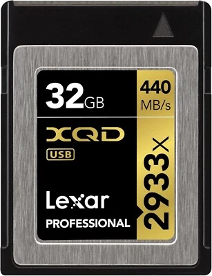 Lexar LXQD32CRBJP2933 32GB Professional 2933x XQD 2.0 Card - Image 1 of 3