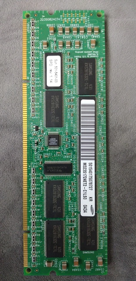 Sun Microsystems 256MB SIMMS Memory RAM 501-5401-03 / M323S1724ET2-C1LS0 - Image 1 of 4