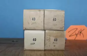 Tubi Radio 00A 200A Tipo 40 NOS Bulk Senza Marca Quantità 4 - Foto 1 di 3