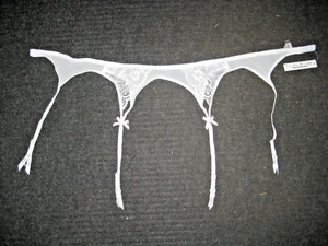 New TVRtyle Vintage 4 Straps Metal Buckle Sexy Suspender Belt / White Size 2XL - Picture 1 of 7