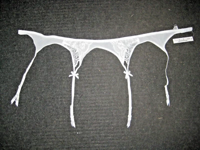 New TVRtyle  Vintage 4 Straps Metal Buckle Sexy Suspender Belt / White Size 2XL - Image 1 of 4