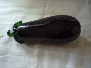 Murano glass Eggplant - Picture 1 of 3