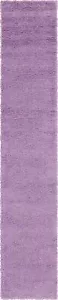 Unique Loom Solid Shag Collection Area Rug (2' 6" x 13' 1" Runner, Lilac) - Picture 1 of 9