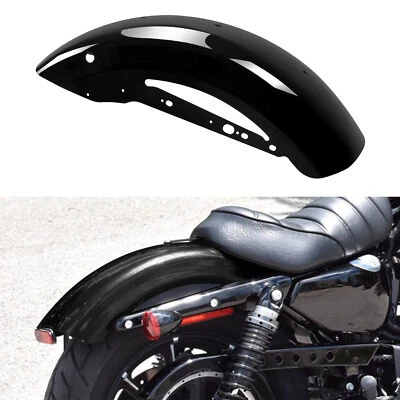 Gloss Black Rear Fender Fit For Harley Sportster XL883 1200 48 72 2004-2022 2021 - Image 1 of 4