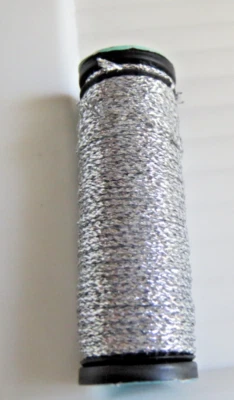 Kreinik ~ Metallic Thread ~ Silver Hi Lustre ~ Tapestry Braids 001HL ~ New spool - Image 1 of 3