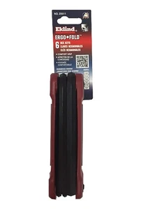 Eklind Tool 25611 6-Piece SAE 5/32-3/8 in. Ergo-Fold Hex Key Set MADE IN USA!!! - Picture 1 of 3