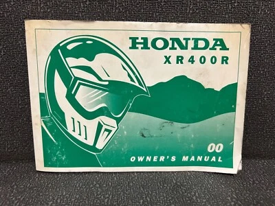 Honda XR400R 2000 manual del propietario OEM XR400 400R 20009904Y AHRMA 4T 4 tiempos XR Foto 1 de 4