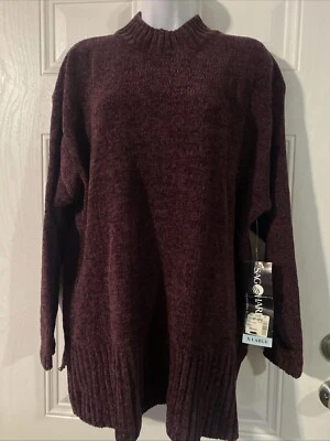 Suéteres femininos roxos Sag Harbor muito confortáveis tamanho GG novo com etiqueta - Imagem 1 de 4