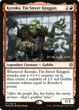 Krenko, Tin Street Kingpin - Foil Prerelease Promo War of the Spark MP MTG