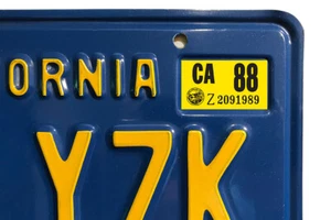 1988 California Nummernschild Kennzeichen Aufkleber, YOM, CA DMV - Bild 1 von 2