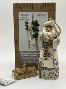 Jim Shore "White Woodland" Santa with Cane Hanging Ornament | NIB/6005253FD - Picture 1 of 3