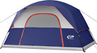 Tente 3/4/6/8 personnes tentes de camping, imperméable au vent tente dôme familiale avec ra