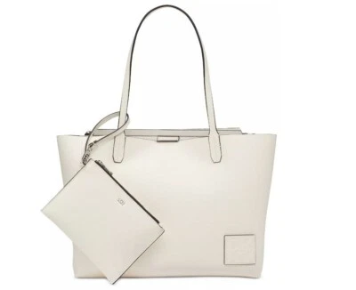 DKNY Riley Bolso de Mano Mujer Grande Piel Sintética + Bolsa BLANCO - Juego de 2 Piezas Foto 1 de 4