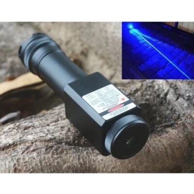 Visible Beam 450nm 2000 Blue Focusing Laser Pointer Waterproof Flashlight - Image 1 of 4