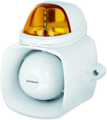 Seco-Larm SH-816S-SMQ/A ENFORCER 4-in-1 Multi-Purpose Siren/Strobe, Amber