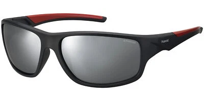 Gafas de sol Polaroid polarizadas negras/rojas deportivas envolventes para hombre - PLD7010S 0OIT EX Foto 1 de 2