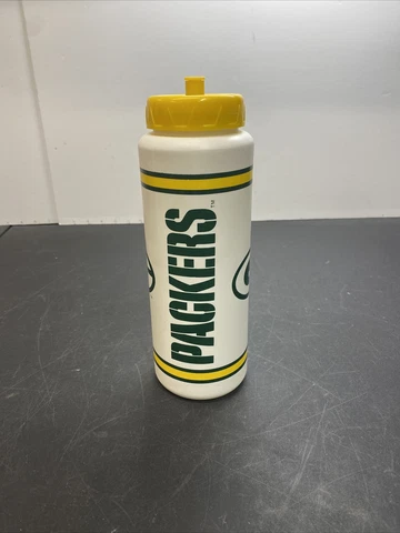 Vtg 90's Green Bay Packers Water Bottle Looks Not Used Cover