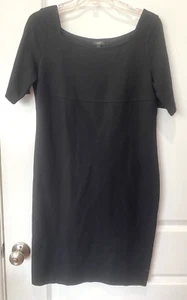 Talbots Damen Gr. 12P Zierliches Kleid Strick ärmellos klassisch schwarz Etui - Bild 1 von 5
