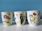 3 Vivara  Bird Design Ceramic Mugs