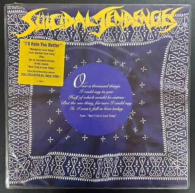 Suicidal Tendencies I'll Hate You Better 1993 Purple Heart Shaped Vinyl VG+/VG+ Foto 1 de 4