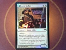 Foil Loyal Cathar - Dark Ascension - Magic the Gathering MtG Tracked