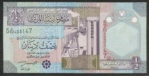 Libya P-63 1/2 Dinar 2002 Unc - Picture 1 of 1
