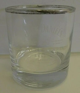 Jack Daniels Single Barrel Select Whiskey Glass with Silver Band - Picture 1 of 6