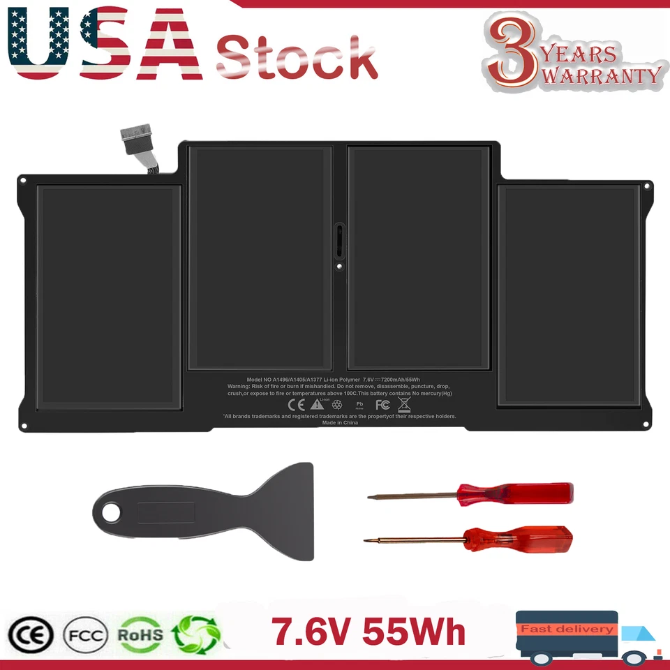 Batería A1466 para Apple MacBook Air 13"" A1496 2013 2014 2015 2017 A1405 A1377 Foto 1 de 4