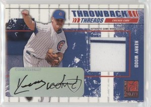 2003 Donruss Elite Throwback Threads Signatures /50 Kerry Wood #TT-37 Auto