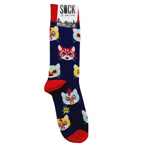 Calcetines Hombres Mujeres Gato Libre Lucha Lucha Gato Máscara Gatito COMBO ENVÍO - Imagen 1 de 10