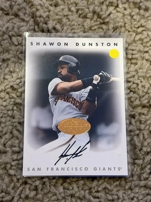 Leaf Signature Series 1996 automático plateado Shawon Dunston automático Foto 1 de 2